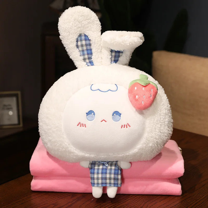 40cm Cartoon Cute Soft Stuffed Rabbit Cosplay Fruits Dolls Plush Animals Bunny Toy Baby Daughter Appease Peluche