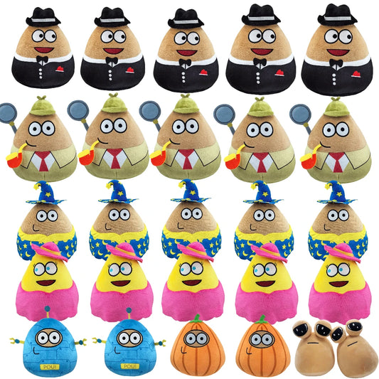 My Pet Alien Pou Kawaii Anime GameCartoon Plush Toys Children Birthday Xmas Gifts Plush Doll 1Pcs&5Pcs