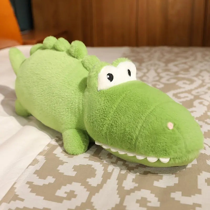 65cm-120cm Stuffed Animal Cartoon Crocodile Plush Toy Simulation Alligator Dolls Kawaii Ceative Pillow for Children Xmas Gifts