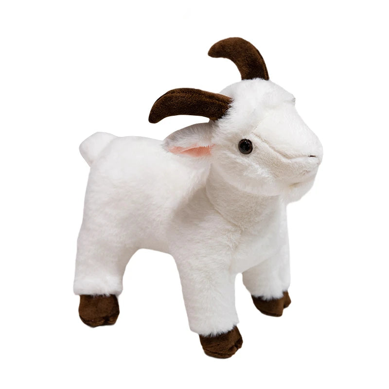 30/40cm Ranch Animal Series Soft Cute Simulation Black White Goat Mountain Lifelike Plush Toys Doll Kid Children Halloween Gift