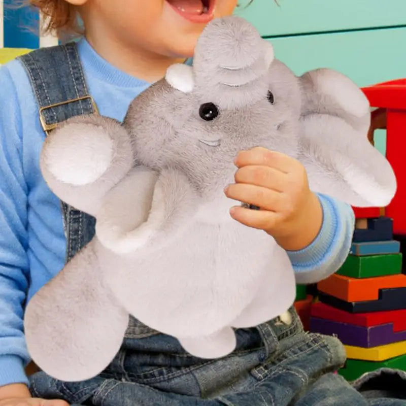 Stuffed Plush Elephant Interactive Snugging Doll Toy Pillow Elephant Plush Pillow Huggable Plushie For Toddler Kids Birthday