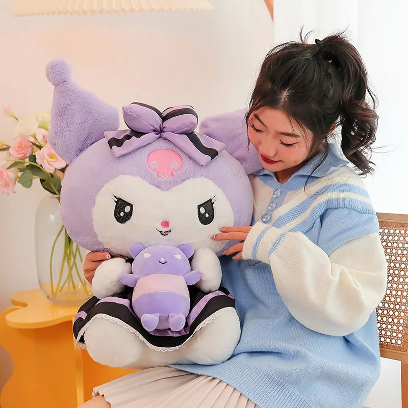 30CM Sanrio Plushies Dolls Cartoon Kuromi Stuffed Plush Doll My Melody Plush Toys Pillow Room Decoration Children Birthday Gifts