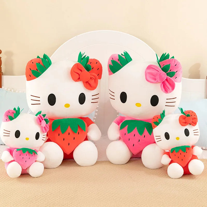 22cm Hello Kitty Plush Toy Plushie Sanrio Doll Kuromi Home Decoration Room Pillow Cinnamoroll Kawaii Children Birthday Gift Girl