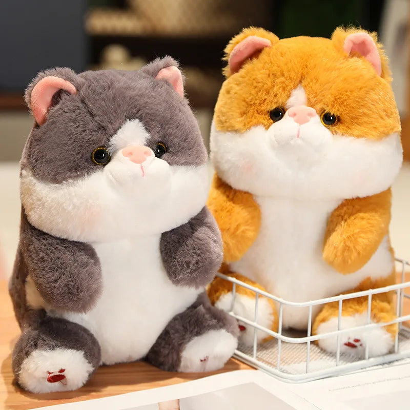 25/35/45cm Cute Soft Sitting Cat Plush Toys Stuffed Nap Pillow Bed Sleep Room Decor Elegant Gift Doll for Kids Girl