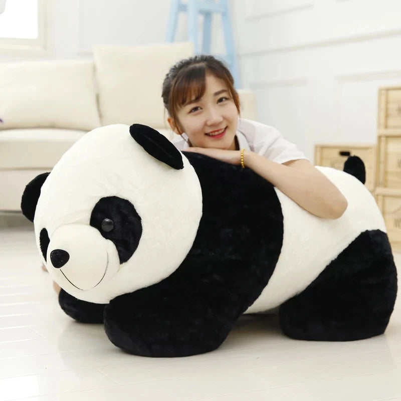 70cm Kawaii Baby Fat Giant Panda Bear Short Plush Stuffed Animal Doll Animals Toy Pillow Cartoon Kawaii Dolls Girls Lover Gifts