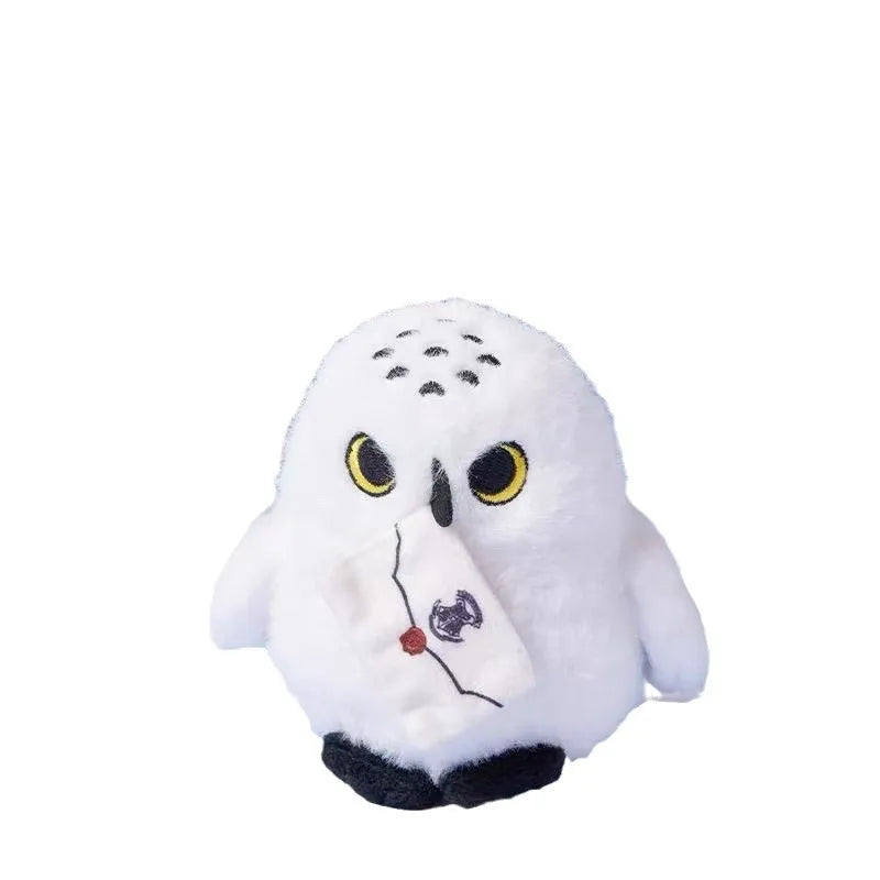 Cartoon Hedwig Owl Plush Toys Soft Stuffed Animals Plushie Toys Shoulder Decor Fun Toy Boys Girls Birthday Gifts