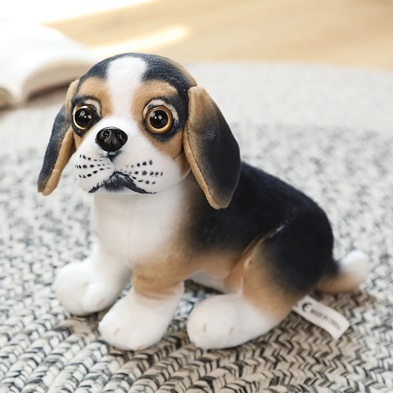 High Quality Simulation Dog Plush Toy Stuffed Pug Bulldog Husky Dalmatian Akita Beagles Lifelike Chihuahua Puppy Doll Home Decor