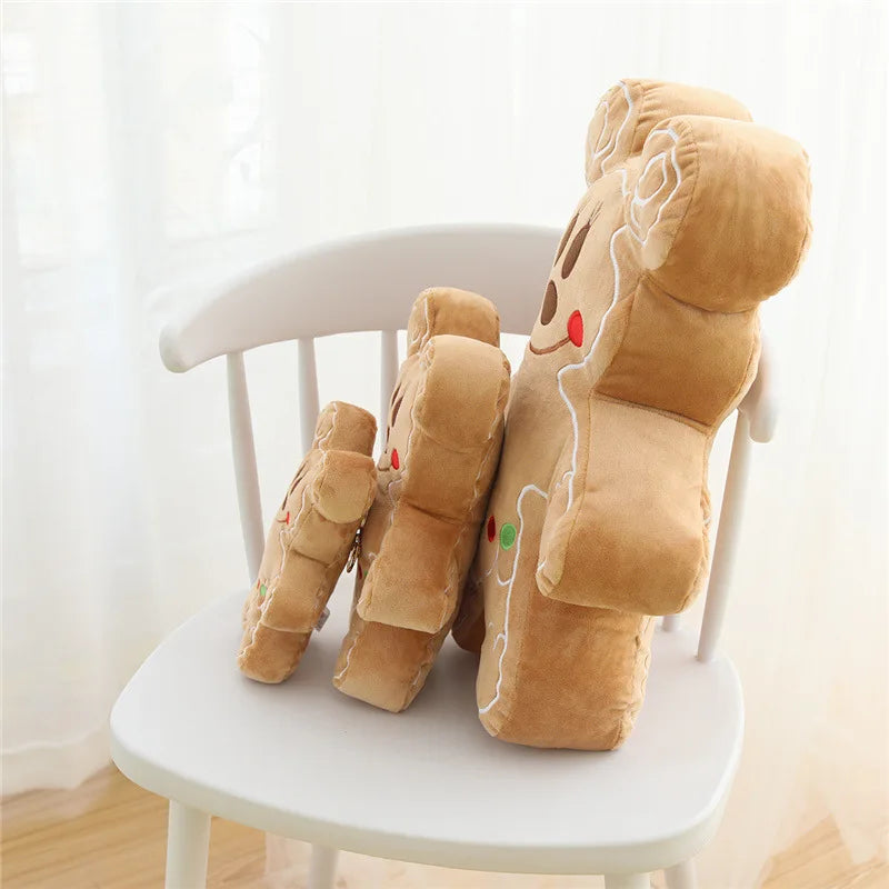 20/30/50cm Soft Gingerbread Man Minnie Mickey Soft Cute Cookie Man Doll Pillow Cushion Neck Pillow Gift for Girls