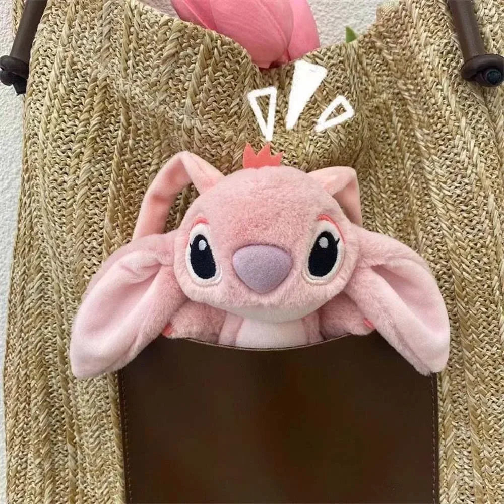 16cm Disney Stitch Doll Keychain Plush Toy Backpack Pendant  Anime Lilo & Stitch Girl's Toy Soft Stuffed Doll Birthday Gift