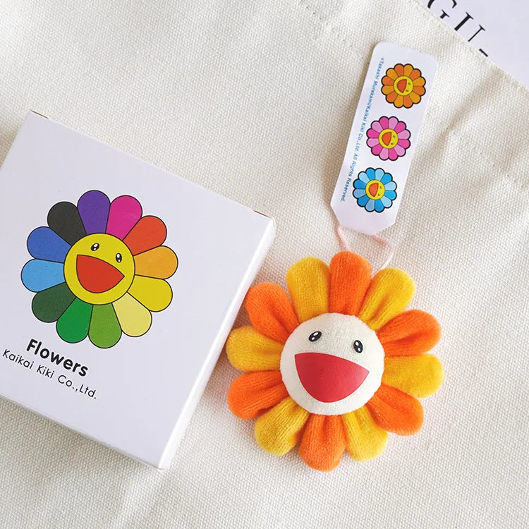 Sunflower Plush Brooch Pendant Backpack Pendant Celebrity Same Style Fashion Cute Trendy Gift Birthday Unisex Toy Periphery