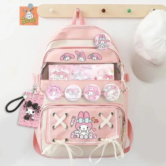 Kuromi Sanrio Mochilas Anime Backpack - Plushy Mart