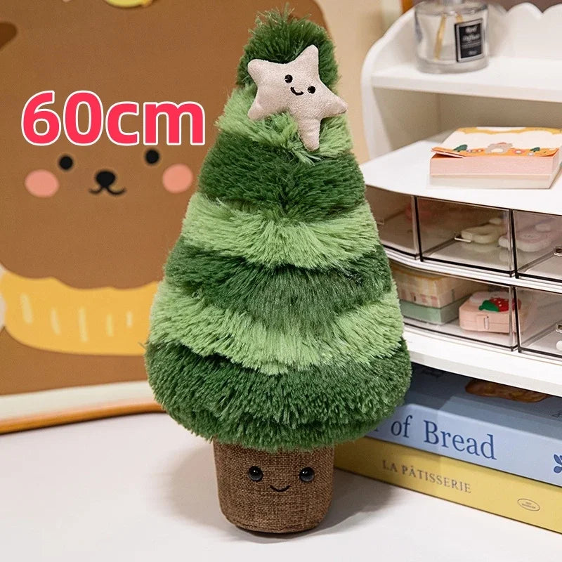 New Cartoon Christmas Series Plush Doll Christmas Tree Elk Scarf Snowman Plush Toy Home Decoration for Girls Holiday Xmas Gifts