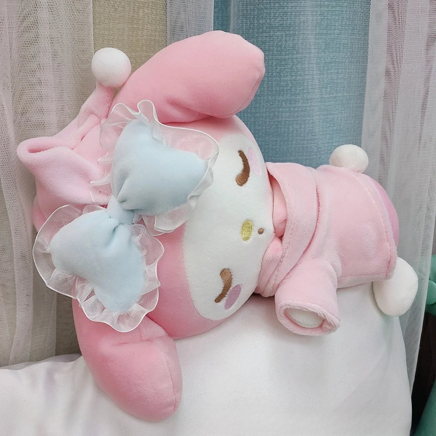 Sanrio Cinnamoroll Plush Doll Melody Kuromi Doll Plushie Toy Kawaii Anime Sweet Kawaii Stuffed Toys Soft Birthday Gift For Girls