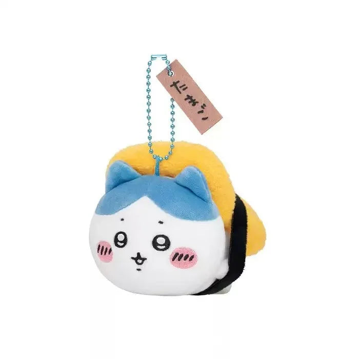 Cute Chikawa Sushi Series Doll Hachiware Plush Car Keychain 2DUsagi Student School Bag Pendant Peripheral Holiday Couple Gift