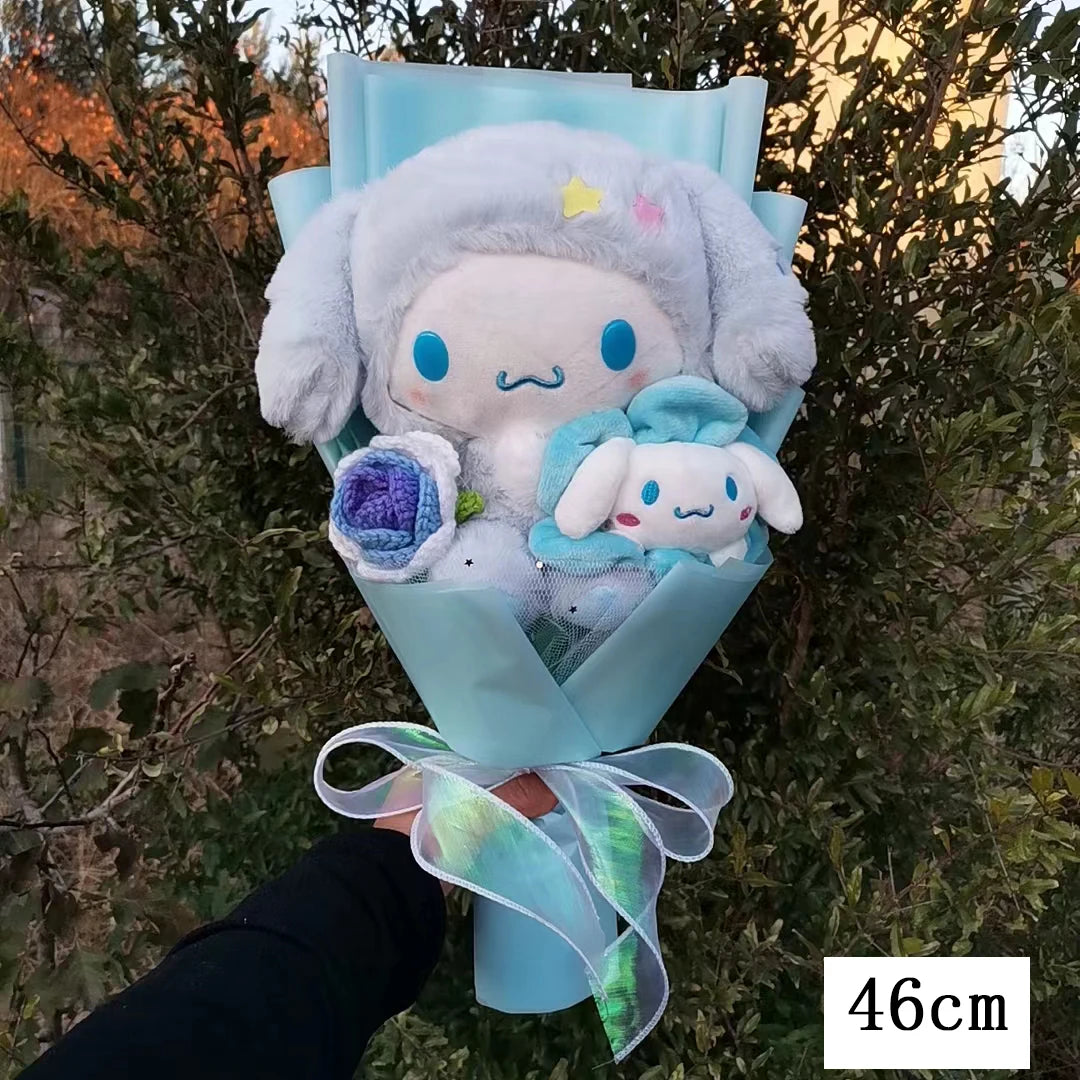 Kuromi My Melody Hello Kitty Cinnamoroll Sanrioed Anime Doll Toy  Plush Bouquet Valentine's Day Christmas Graduation Holiday Gif