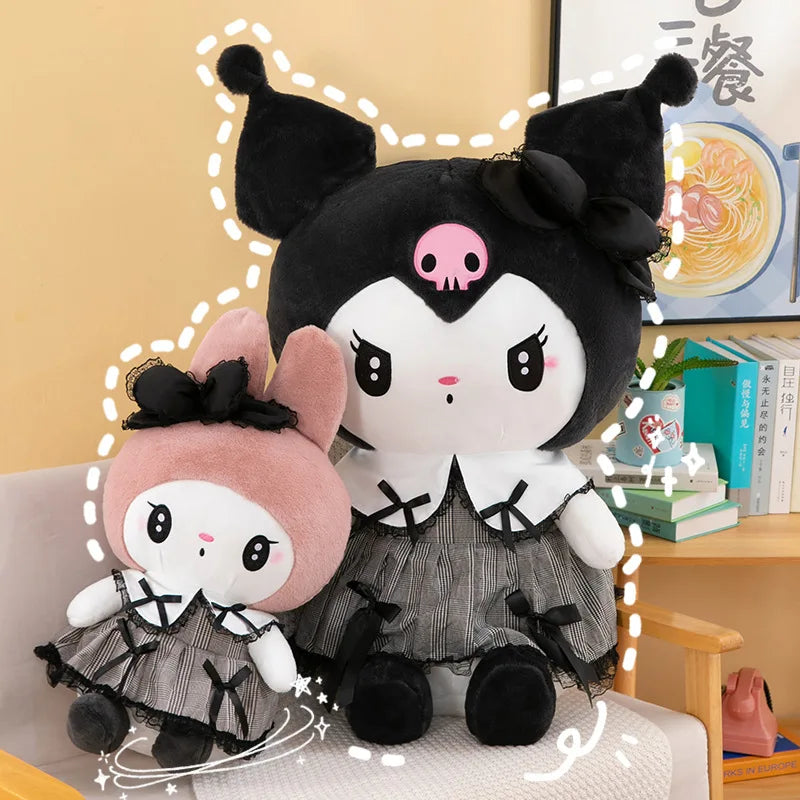 Oversized Sanrio Hello Kitty Kuromi Melody Stuffed Toys Soft Throw Pillow Plush Dolls Kids Birthday Valentines Gifts for Girls