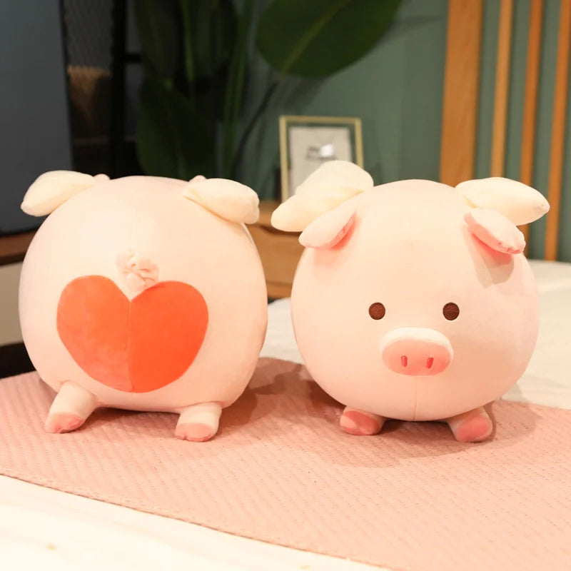 23-75CM Lovely Angel Pig Stuffed Doll  Lying Plush Piggy Toy Animal Soft Plushie Pillow Cushion Kids Baby Comforting Gift