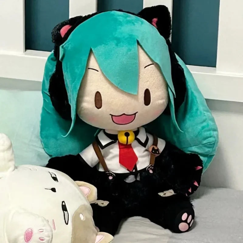 Japanese Anime Miku Fufu Plush Toys Kitty Collection Miku Stuffed Dolls Hobbies Collect Toys Kawaii Room Decor Kids Xmas Gifts