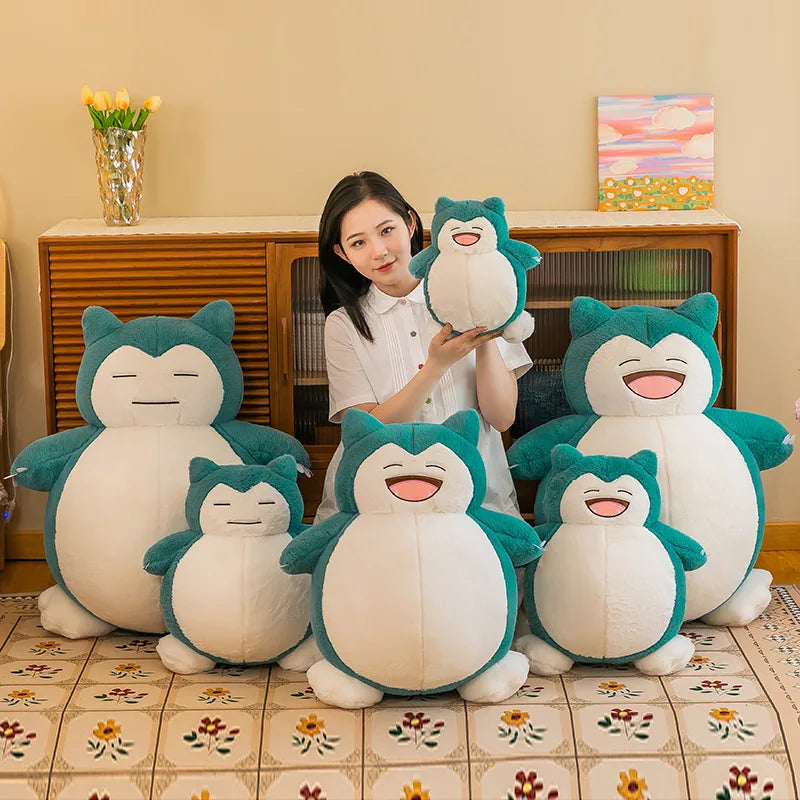 Big Size 60cm Pokemon Cute Snorlax Anime Plush Toys Pokémon Monster Plushies Soft Stuffed Animal Peluche  Gifts