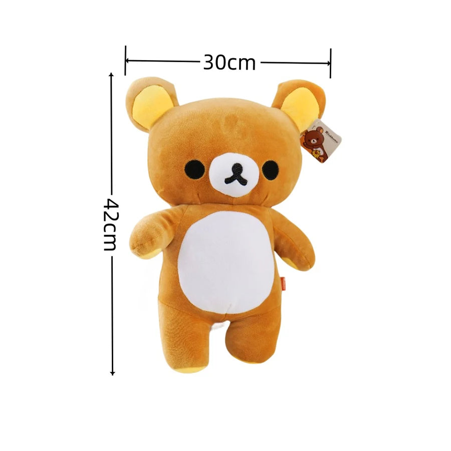 52cm Rilakkuma Plush Teddy Bear Stuffed Doll Kawaii Bear Room Decor Plushies Lovely Animal Toys Hobbies Xmas Gift For Kids