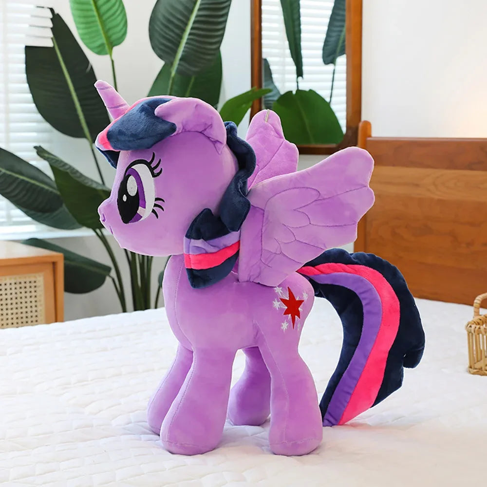 30CM My Little Pony Kawaii Toys Pinkie Pie Fluttershy Twilight Sparkle Soft Stuffed Dolls Ornaments Plushie Gifts For Kids