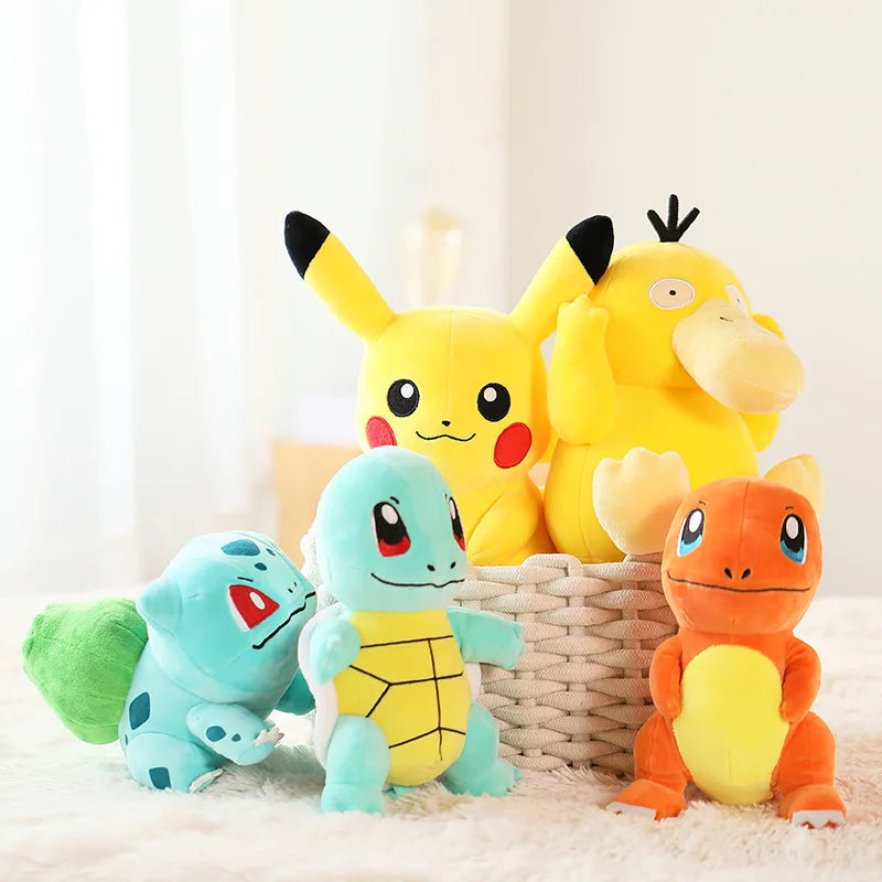 Pikachu Squirtle Psyduck Charmander Bulbasaur Jolteon Peluche Regalos Festivales Plush Toys 20CM