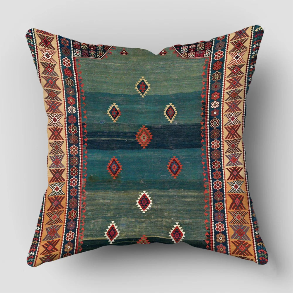 Persian Rug Pattern Pillowcase Living Room Sofa Cushion Cover Fashion Decorative Home Decor 45X45cm Two Sides Short Plush