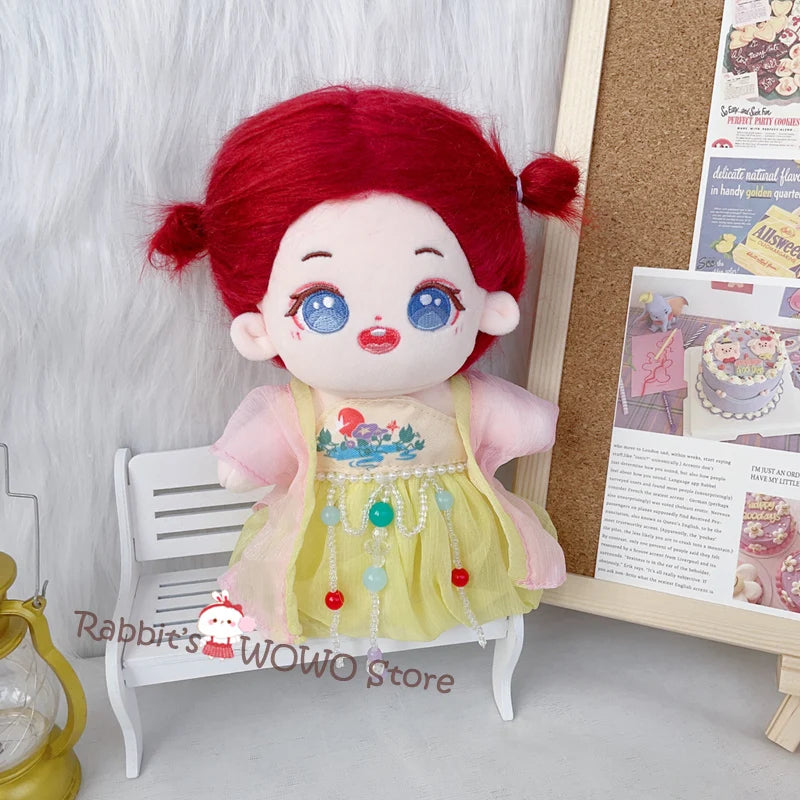 20cm IDol Doll Plush Star Dolls Cute Stuffed Dressing Figure Toys Cotton Doll Plushies Toys Fans Collection Gift Children Gifts