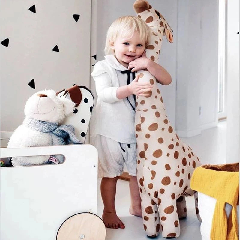 Plush Toy Big Size40-85cm Simulation Giraffe Soft Plush Toys Soft Plush Doll Stuffed Sleeping Doll Toy Boys Girls Birthday Gift