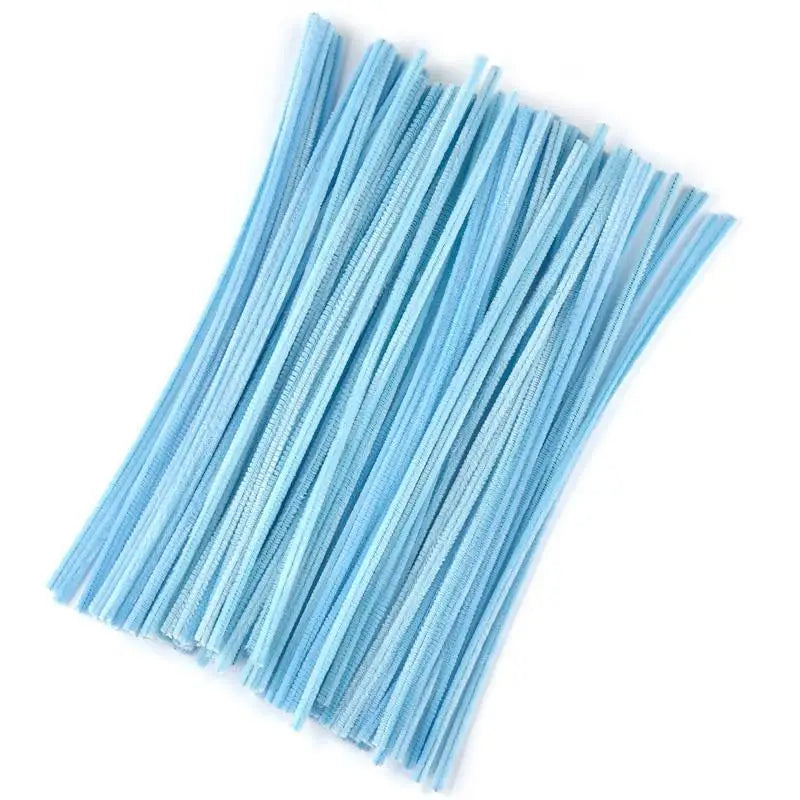 Plush Stick 100pcs Twisting Bar Chenille Stems Wire Pipe Kids Toys DIY Children Educational Toy Creative Handmade Craft Supplies