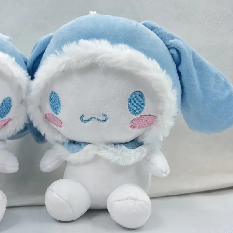 25cm Sanrio Cinnamoroll Plush Toys Cartoon Anime Elf Plush Doll Kawaii Soft Big Ear Dog Stuffed Doll Birthday Gift For Girls