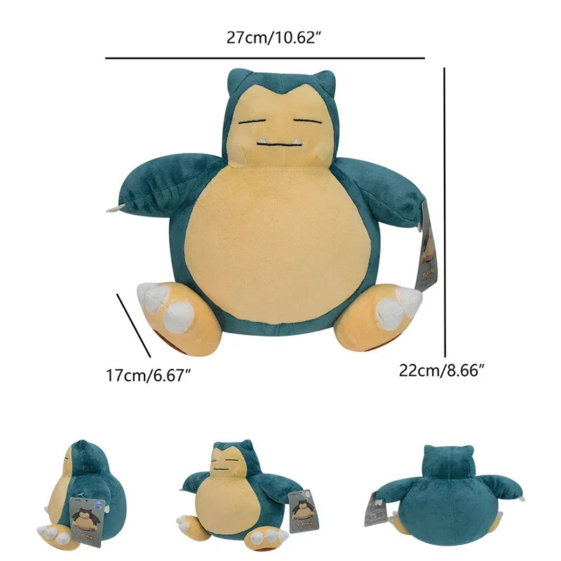 Original Snorlax Plush Toys Cartoon&Cute Stuffed Dolls Throw Pillow Birthday Gift For Kids Christmas Gifts