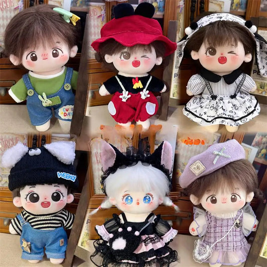 20cm Cotton Doll Dress Up Clothes Lolita Maid Dress Cute Fresh Princess Small Skirt