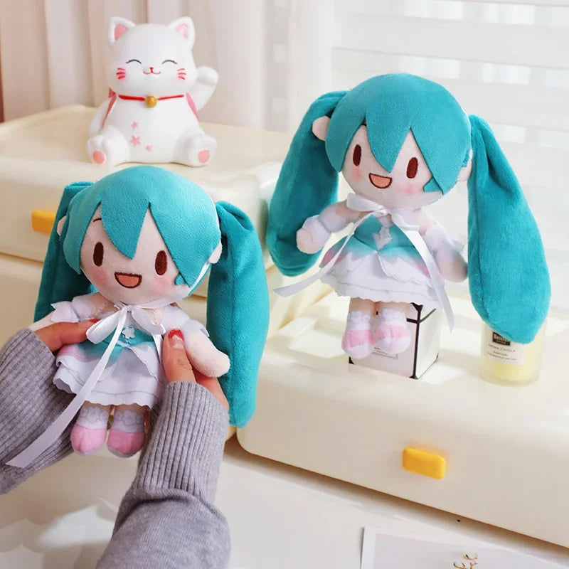 20cm Hatsune Miku Fufu Doll Cartoon Stuffed Anime Cartoon Girl Collect Japanese Style Plushies Cute Plush Toy Gifts Girl Kids