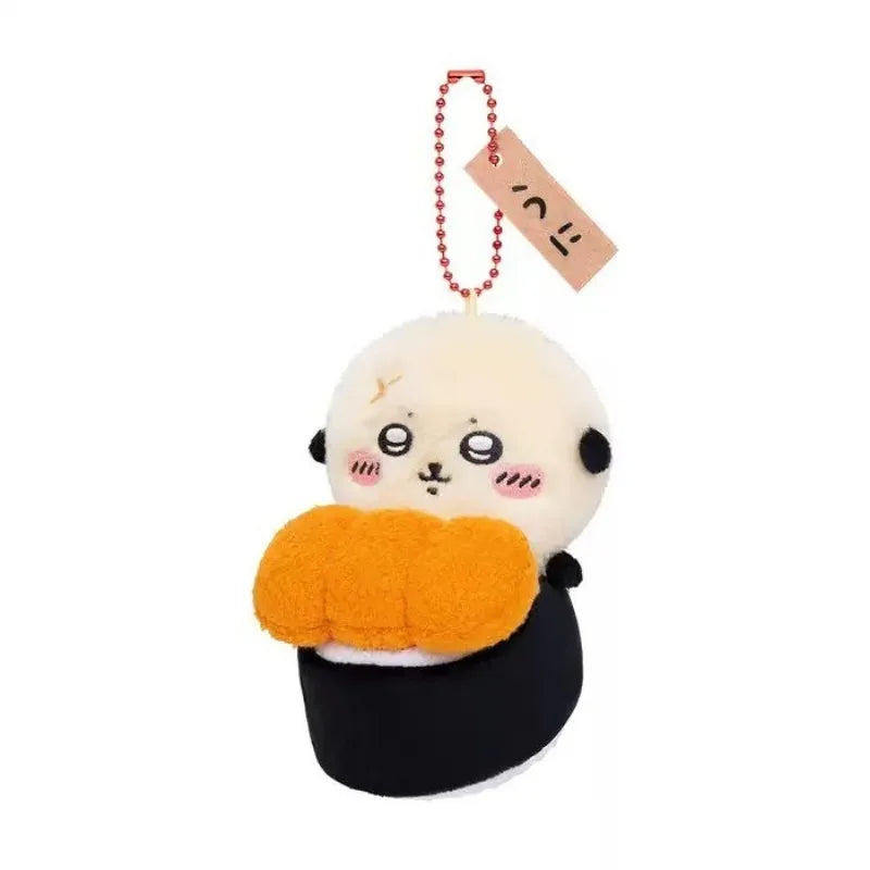 Cute Chikawa Sushi Series Doll Hachiware Plush Car Keychain 2DUsagi Student School Bag Pendant Peripheral Holiday Couple Gift