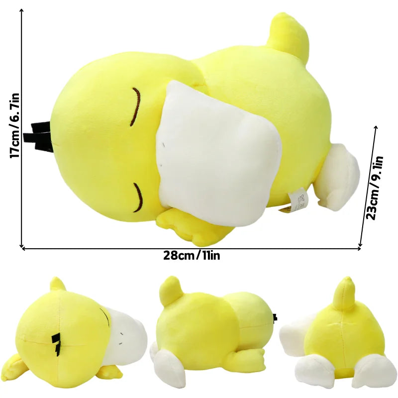 New Pokemon Sleep Cubone Chikorita Lucario Soft Plush Pilows Kawaii Anime Scorbunny Slowpoke Stuffed Animals Peluche Dolls Gift