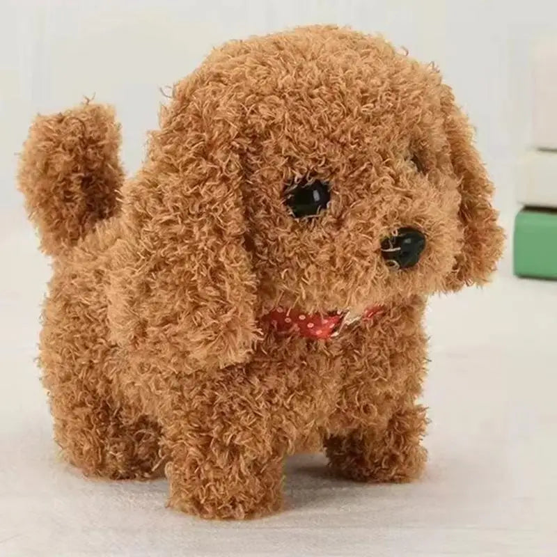 Walking Plush Puppy Interactive Plush Pet Kids Toys Plush Toy Puppy Interactive Dog Walking Barking Wagging Tail Funny Toy For