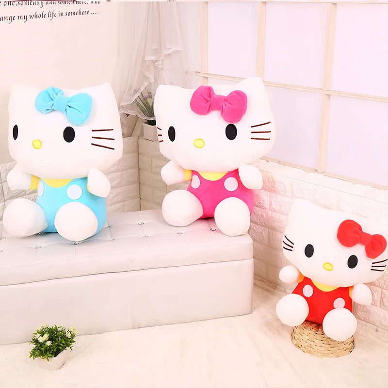 20Cm Sanrio Plush Toys Kawaii Hello Kitty Plushies Dolls Room Decoration Cute Stuffed Animal Toy Birthday Gift for Girls Friend