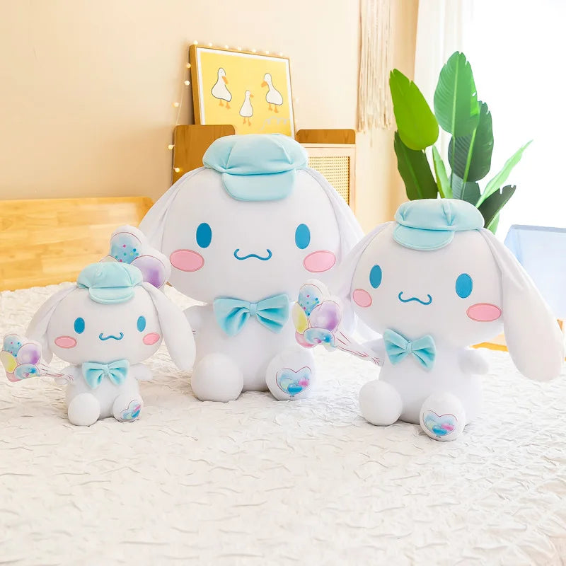 Sanrio Plush Stuffed Toy Kawaii Blue Balloon Cinnamoroll Plush Animal Friend Gift Children's Birthday Gifts Home Decorati