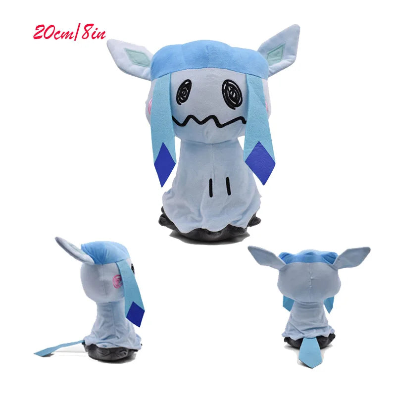 Pokemon shiny Mimikyu Plush Toys Cos Glaceon Leafeon Jolteon Sylveon Stuffed Espeon Umbreon Vaporeon Peluche Dolls Gifts Kids