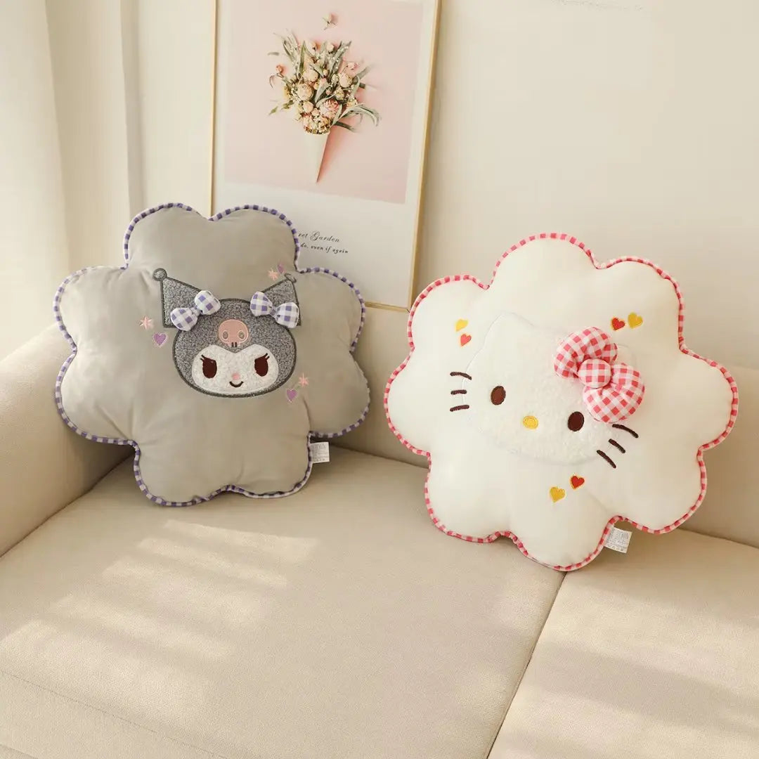 Sanrio My Melody Plush Cushion Cute Cartoon Anime Cinnamoroll Hello Kitty Stuffed Pillow Bithdays Gifts For Girl