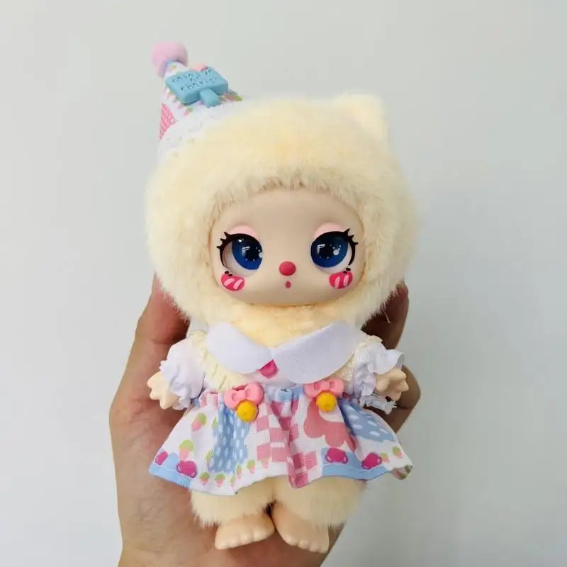 For 17 cm Liila Lucky Cat/labubu/10CM cotton Doll Clothes Set Dress Up Doll Accessories Outfit Accessories Mini Clothes