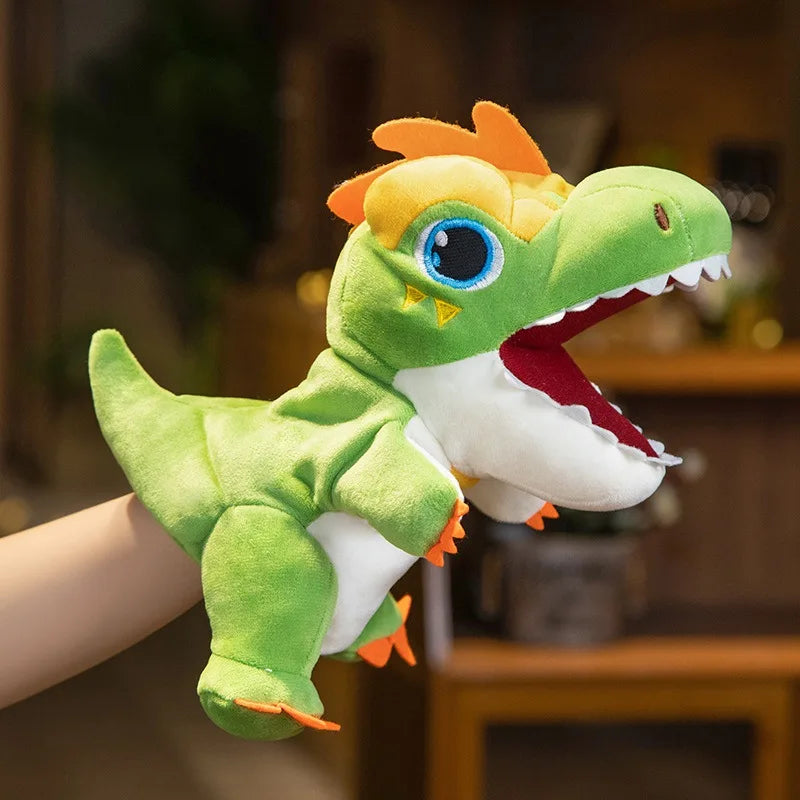 Stuffed Plush Dinosaur Toys Hand Finger Story Puppet Kawaii Dolls Educational Baby Toys Tyrannosaurus Rex Children Gift