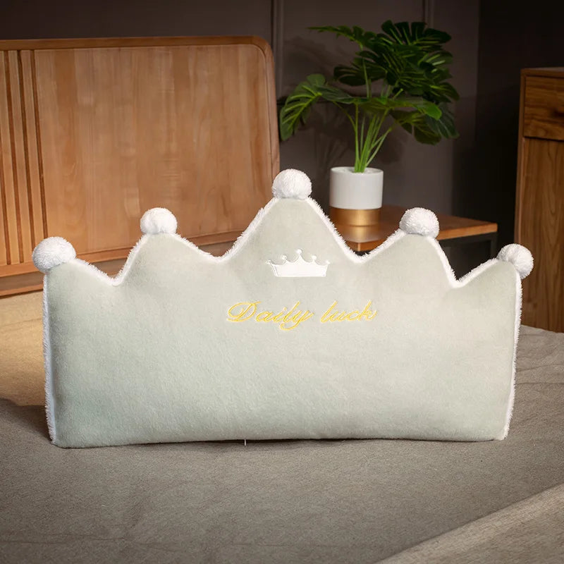 ins Crown Shaped Giant Pillow Stuffed Soft Colorful Seat Cushion Home Bed Sofa Baby Girls Sleepy Pillow Kawaii Valentine Gift