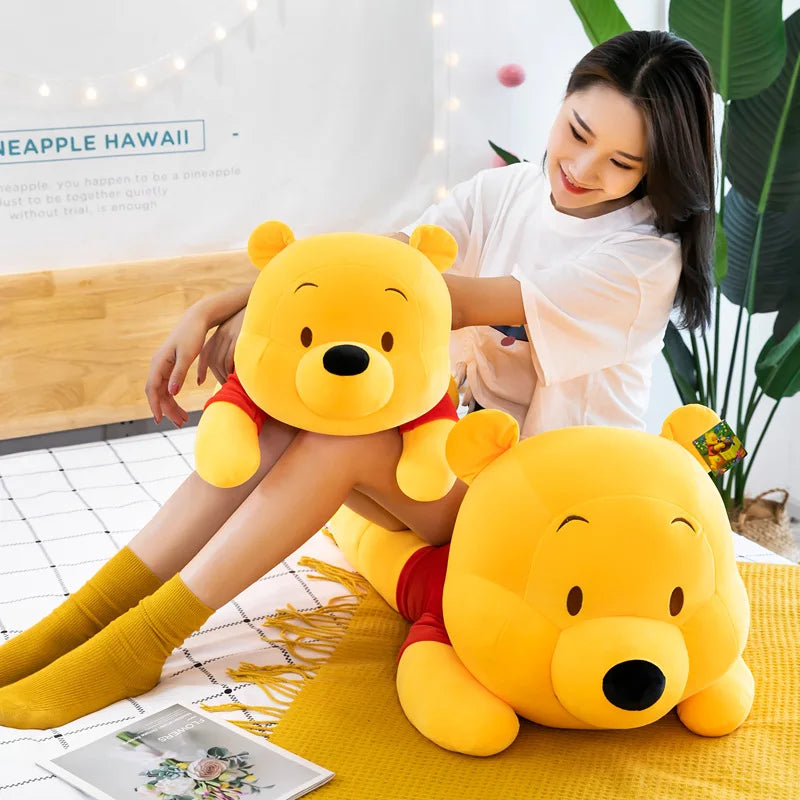 45cm Cute Disney Winnie The Pooh Plushies Dolls Kawaii Anime Figure Cartoon Plush Toys for Girls Birthday Gift for Kids