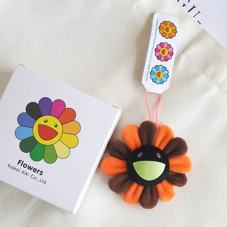 Sunflower Plush Brooch Pendant Backpack Pendant Celebrity Same Style Fashion Cute Trendy Gift Birthday Unisex Toy Periphery