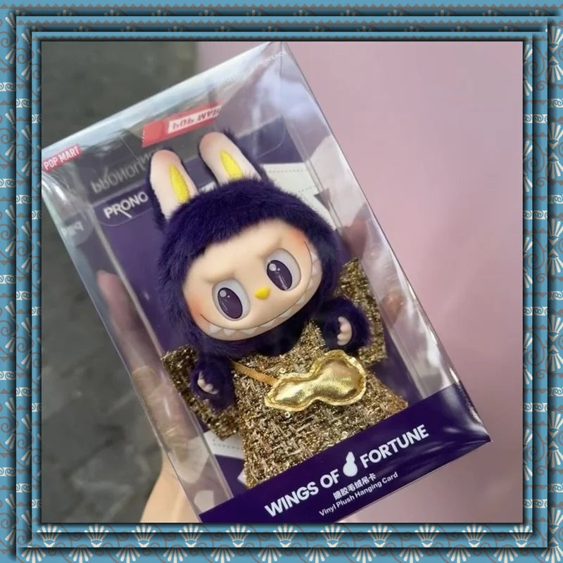 Labubu Vinyl Plush Toy Pronounce Milan Wings Limited Edition Purple Mysterious Box Toy Wholesale Collection A Birthday Present