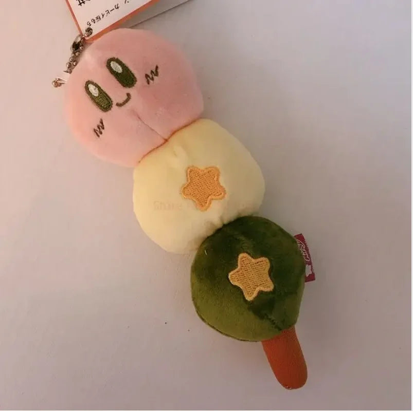 Cute Girl Heart Cherry Blossom Series Kirby Plush Doll Toy Keychain Pendant Students' Backpack Decorated Accessories Small Gift