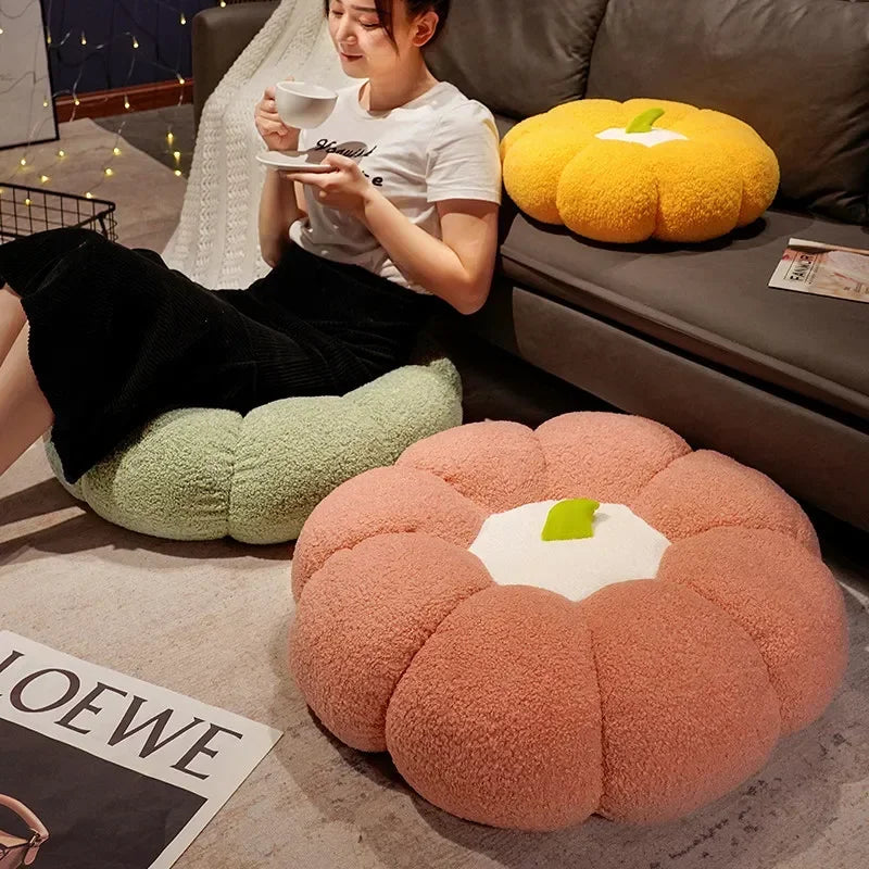 45-70cm Kawaii Ins Plush Plants Pillow Pumpkin Futon Super Soft Fruits Pumpkin Toys Kids  Stuffed Cushion Nice Gift