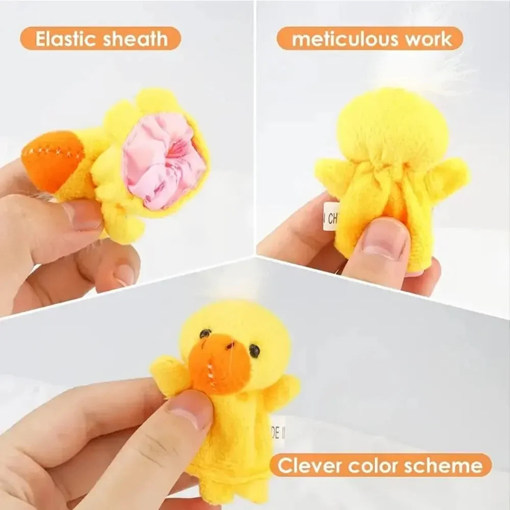 10 Pcs Cartoon Hand Doll Finger Puppet Baby Children Story Early Education Soothing Doll Plush Toy